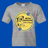 Hettie Halstead Elementary Bulldawgs Royal & Yellow Circle Crewneck Sweatshirt, Long or Short Sleeve Youth Tee