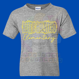 Hettie Halstead Yellow Text Crewneck Sweatshirt, Long or Short Sleeve Youth Tee