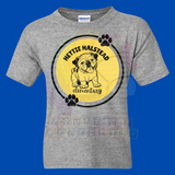 Hettie Halstead Elementary Bulldawgs Black & Yellow Circle Crewneck Sweatshirt, Long or Short Sleeve Youth Tee