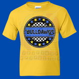 Hettie Halstead Elementary Bulldawgs Circle Crewneck Sweatshirt, Long or Short Sleeve Youth Tee