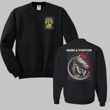 1-7 Cav Apache Black Crewneck Sweatshirt, Long Sleeve or Short Sleeve Shirt