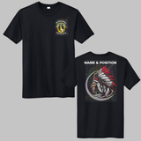 1-7 Cav Apache Black Crewneck Sweatshirt, Long Sleeve or Short Sleeve Shirt