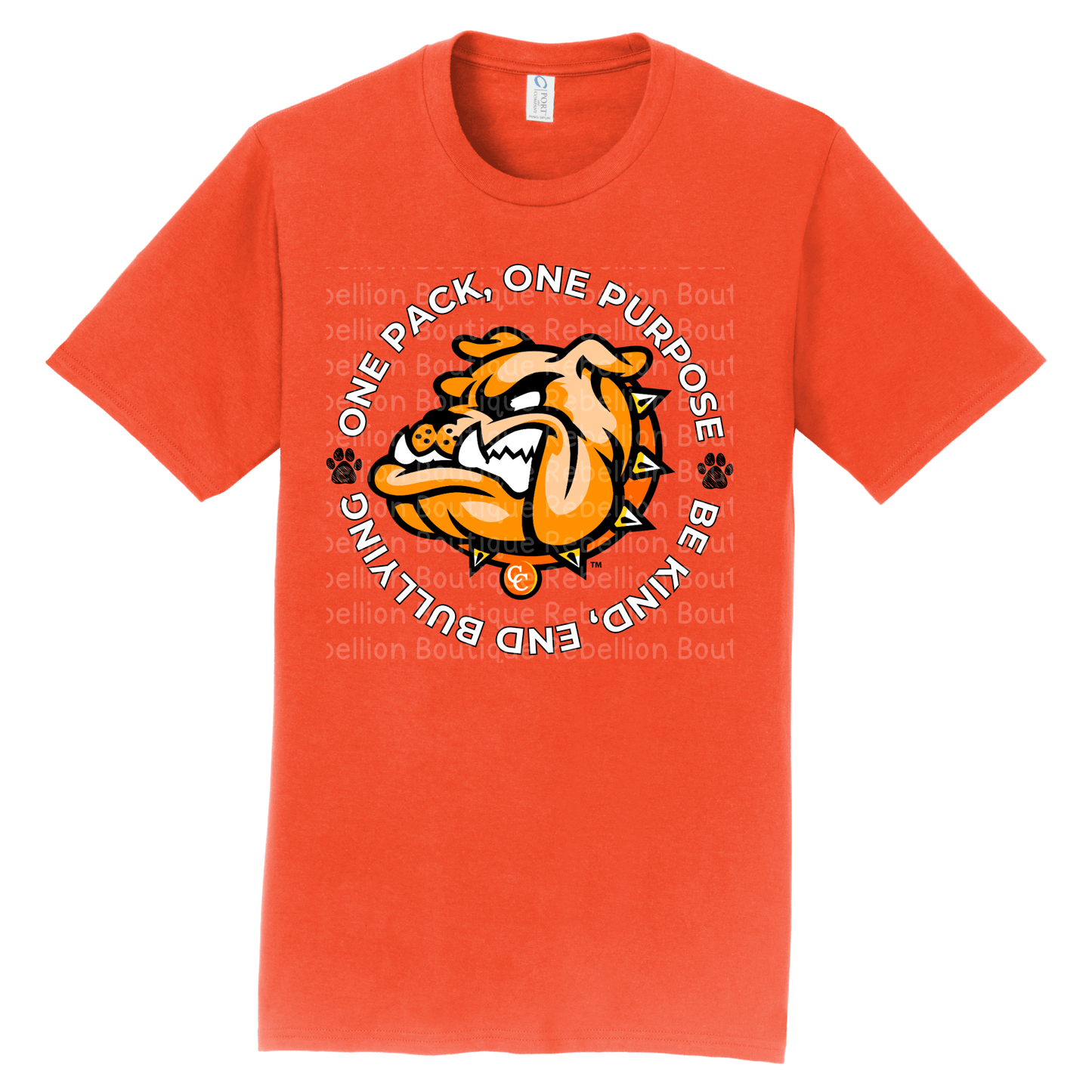Copperas Cove Bulldawgs Orange Out Be Kind, End Bullying Adult Tee or Youth Tee