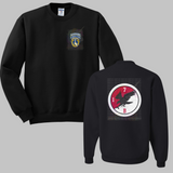 1-7 Cav Blackhawk Black Crewneck Sweatshirt, Long Sleeve or Short Sleeve Shirt