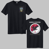 1-7 Cav Blackhawk Black Crewneck Sweatshirt, Long Sleeve or Short Sleeve Shirt