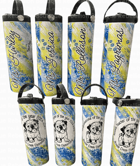 PERSONALIZED Bulldawg Paw Print 20oz Tumbler