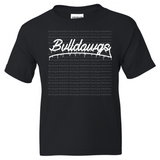 Bulldawgs Drip Text Adult Tee