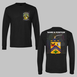 1-7 Cav Coat of Arms Black Crewneck Sweatshirt, Long Sleeve or Short Sleeve Shirt