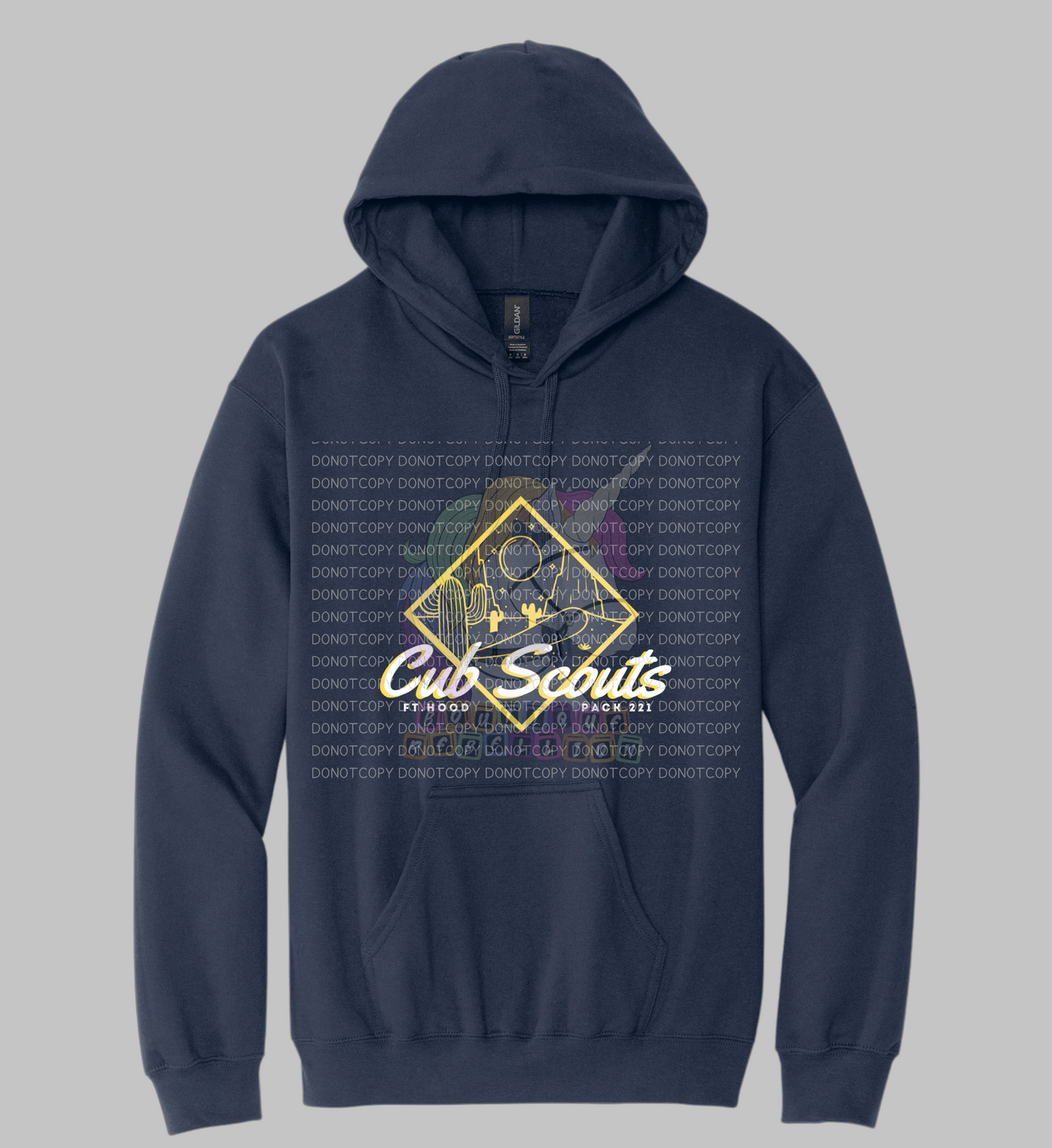Cub Scouts Pack 221 Ft. Hood Navy Hoodie