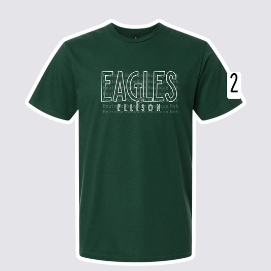 Ellison Eagles 2026 Spirit Wear Exclusive Design 2 Adult Tee, Long Sleeve or Sweatshirt