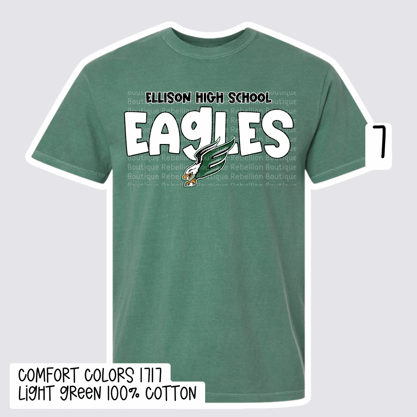 Ellison Eagles 2026 Spirit Wear Exclusive Design 7 Adult Tee, Long Sleeve or Sweatshirt