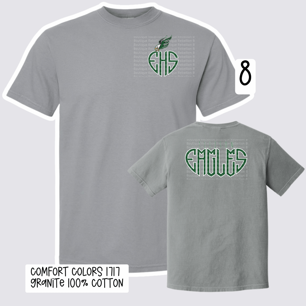 Ellison Eagles 2026 Spirit Wear Exclusive Design 8 Adult Tee, Long Sleeve or Sweatshirt