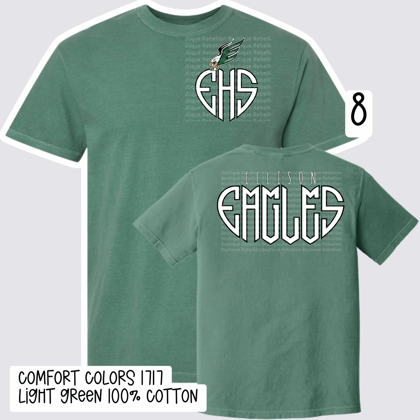 Ellison Eagles 2026 Spirit Wear Exclusive Design 8 Adult Tee, Long Sleeve or Sweatshirt