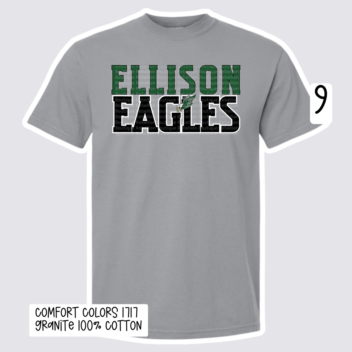 Ellison Eagles 2026 Spirit Wear Exclusive Design 9 Adult Tee, Long Sleeve or Sweatshirt