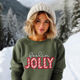 Feelin' Jolly Adult Tee, Crewneck Sweatshirt or Hoodie