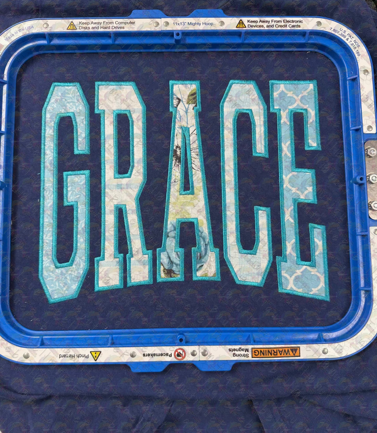 Grace Appliqué Embroidered Comfort Colors Tee