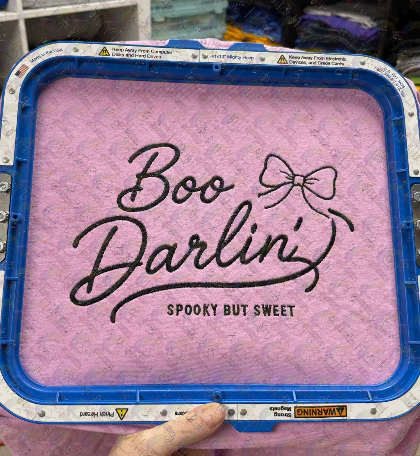 Boo Darlin’ Embroidered Comfort Colors Tee