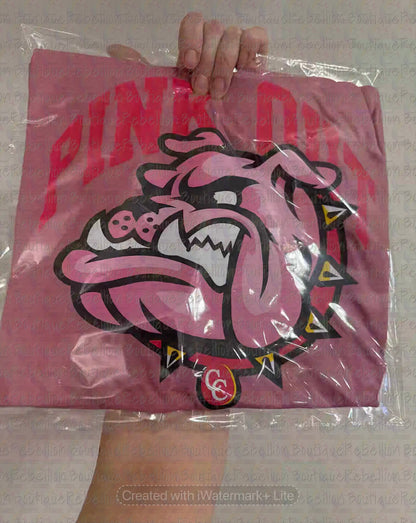 Copperas Cove Bulldawgs PINK OUT Adult Tee or Youth Tee