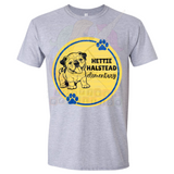 Hettie Halstead Elementary Bulldawgs Round Blue & Yellow Crewneck Sweatshirt, Long or Short Sleeve Adult Tee