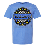 Hettie Halstead Elementary Bulldawgs Circle Crewneck Sweatshirt, Long or Short Sleeve Adult Tee