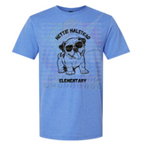 Hettie Halstead Elementary Bulldawgs Dog with Black Glasses Crewneck Sweatshirt, Long or Short Sleeve Adult Tee