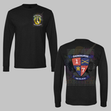 1-7 Cav Darkhorse Black Crewneck Sweatshirt, Long Sleeve or Short Sleeve Shirt