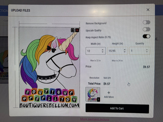 Custom Single Images - Upload By Size Tool