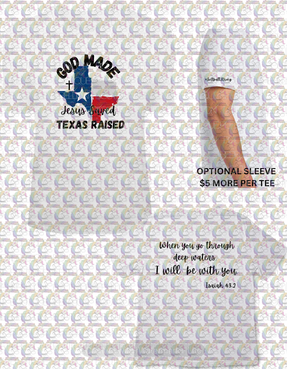 Kerr County #TEXASSTRONG White Tee FUNDRAISER