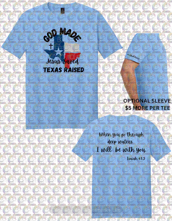Kerr County #TEXASSTRONG Blue Tee FUNDRAISER