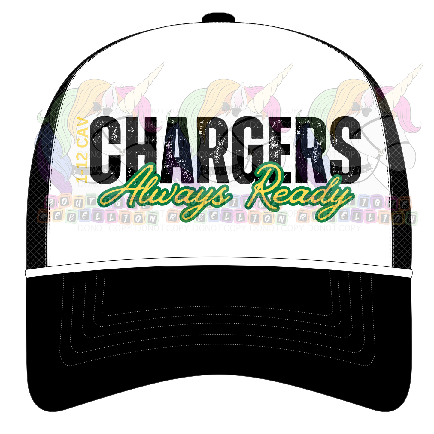 1-12 Cav Chargers Trucker Hat