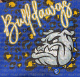 Copperas Cove Bulldawgs Leopard Faux Glitter Adult Tee