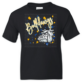 Copperas Cove Bulldawgs Leopard Faux Glitter Adult Tee
