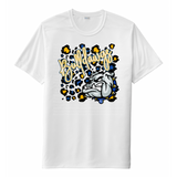 Copperas Cove Bulldawgs Leopard Faux Glitter Adult Tee