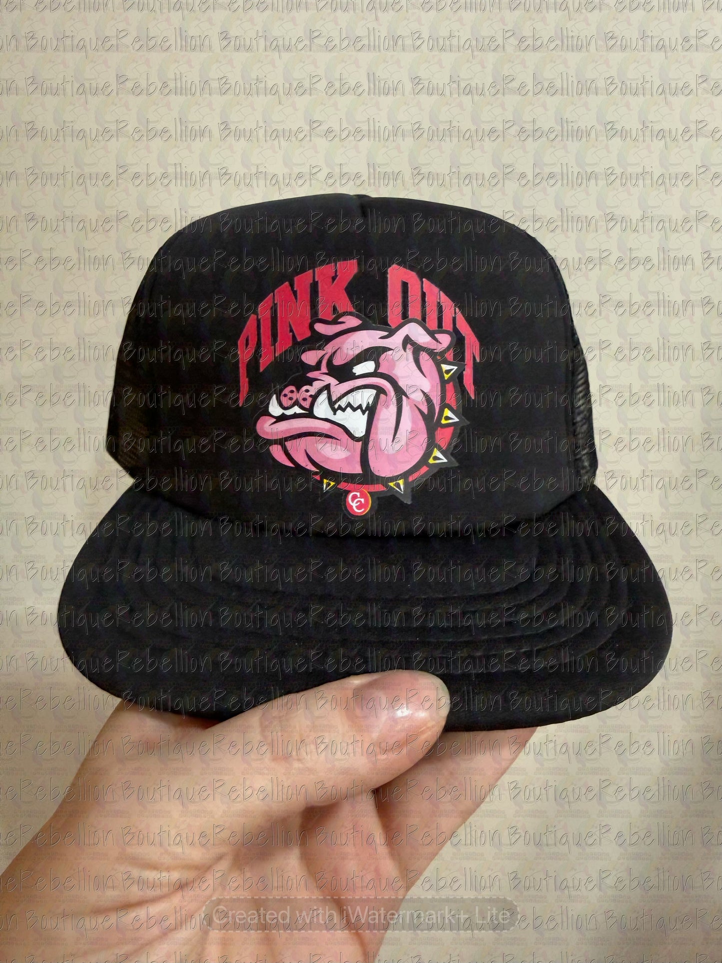 Copperas Cove Bulldawgs PINK OUT Foam Trucker Hat