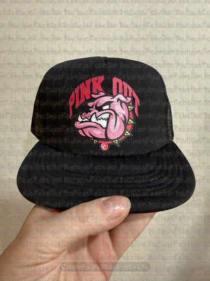 Copperas Cove Bulldawgs PINK OUT Foam Trucker Hat