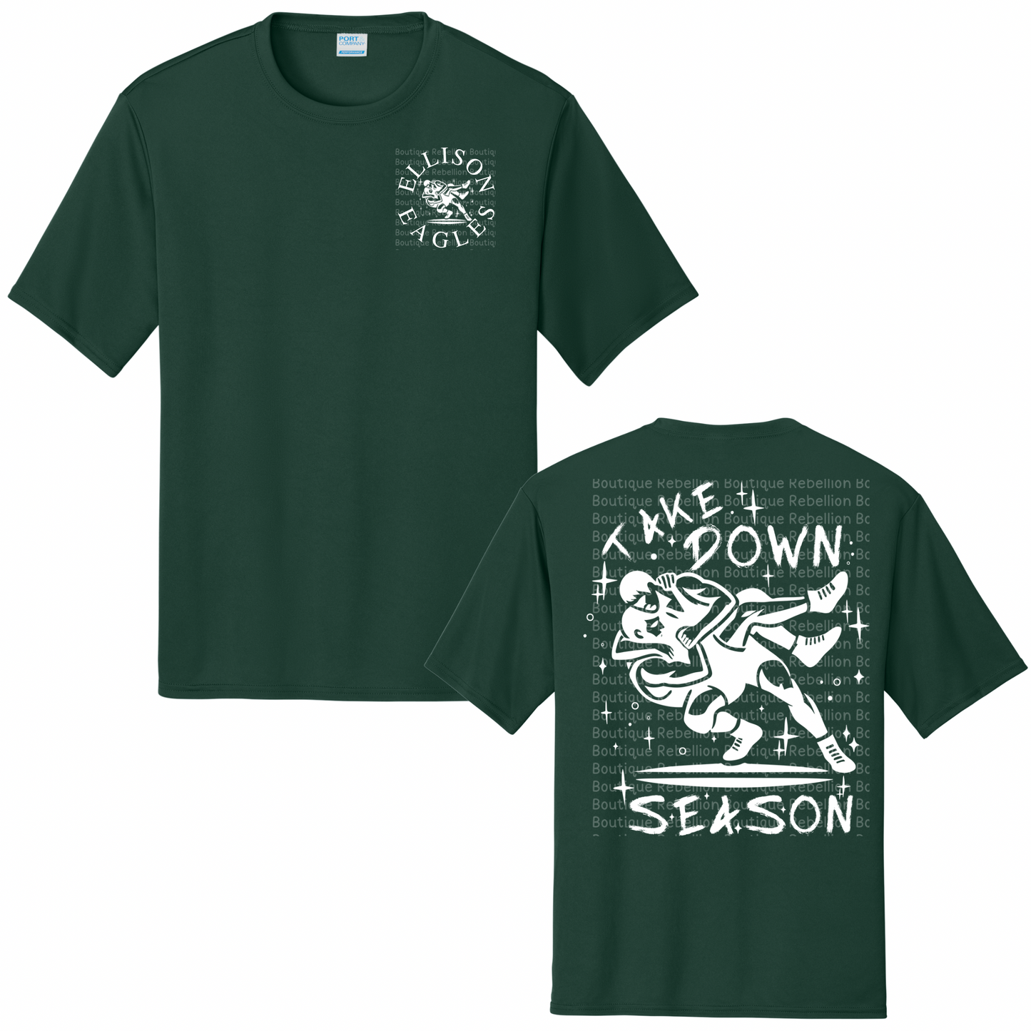 Ellison Wrestling Long Sleeve or Short Sleeve Moisture Wicking Youth Tee