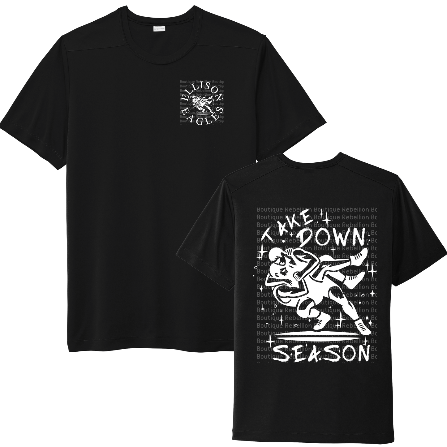 Ellison Wrestling Long Sleeve or Short Sleeve Moisture Wicking Youth Tee