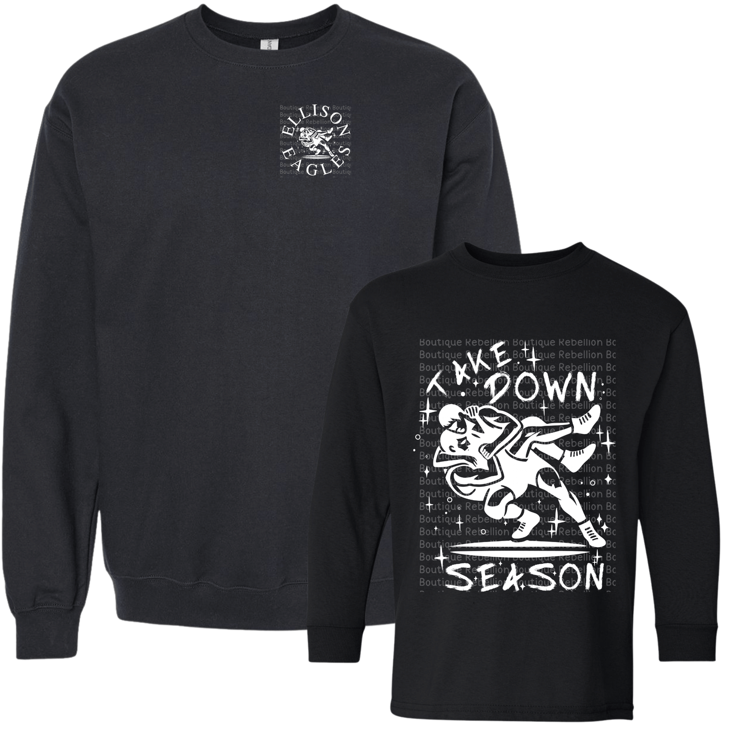 Ellison Wrestling Long Sleeve or Short Sleeve Moisture Wicking Youth Tee