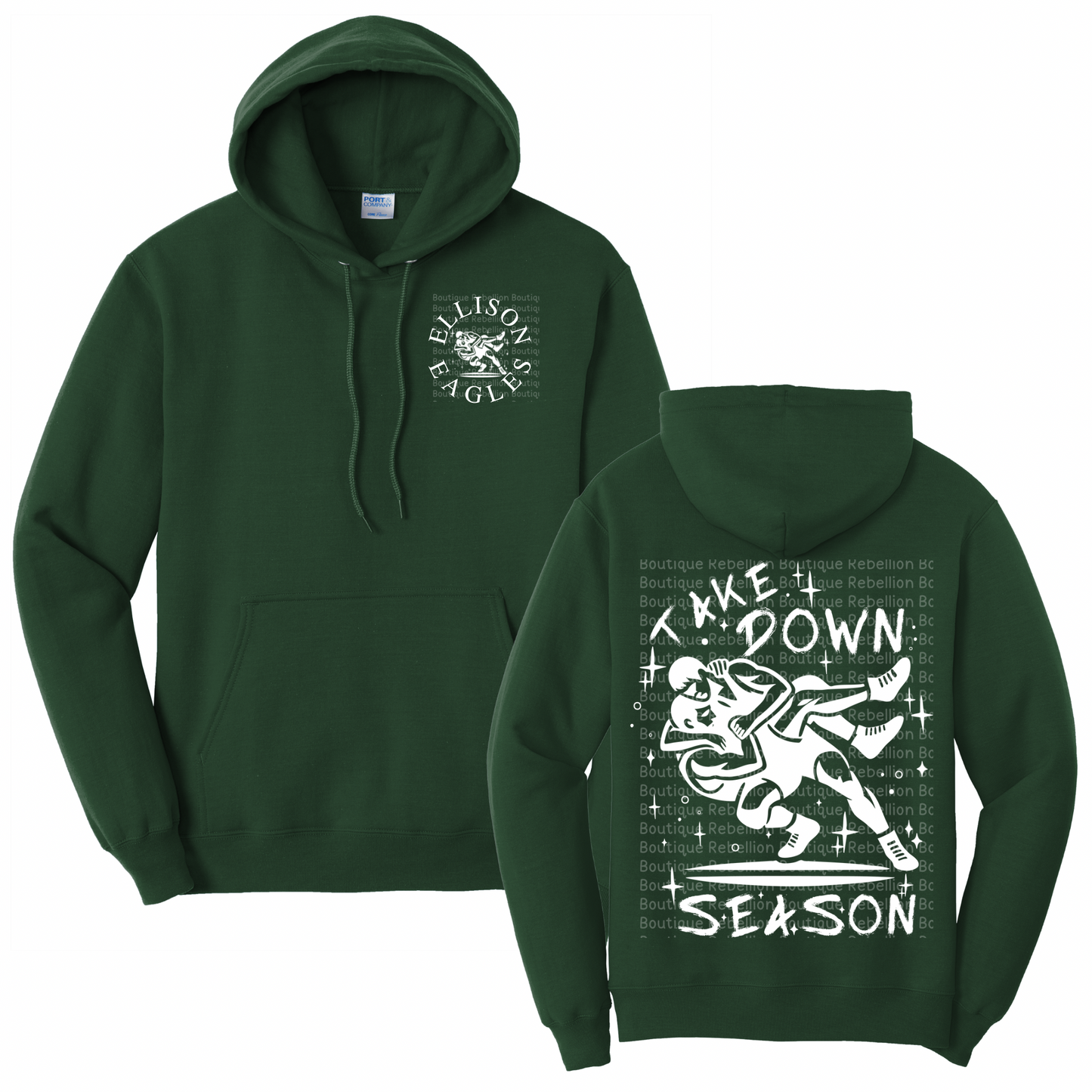 Ellison Wrestling Crewneck or Hooded Adult Sweatshirt