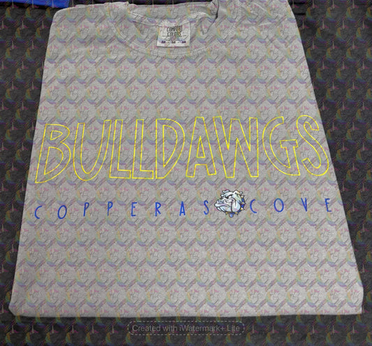 2026-2027 Copperas Cove Bulldawgs Boutique Rebellion Exclusive Design 1 Adult Tee