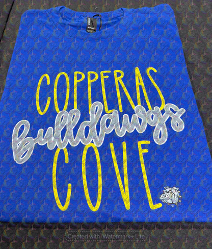 2026-2027 Copperas Cove Bulldawgs Boutique Rebellion Exclusive Design 4 Adult Tee