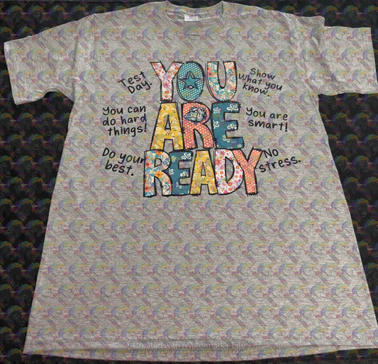 Copperas Cove Bulldawgs You are Ready Test Day Short Sleeve Adult Tee