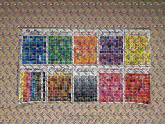 Printed Color Charts For Our Traditional DTF Printer
