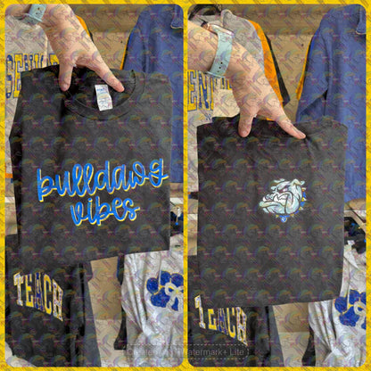 Bulldawg Vibes  Long or Short Sleeve  Adult Tee