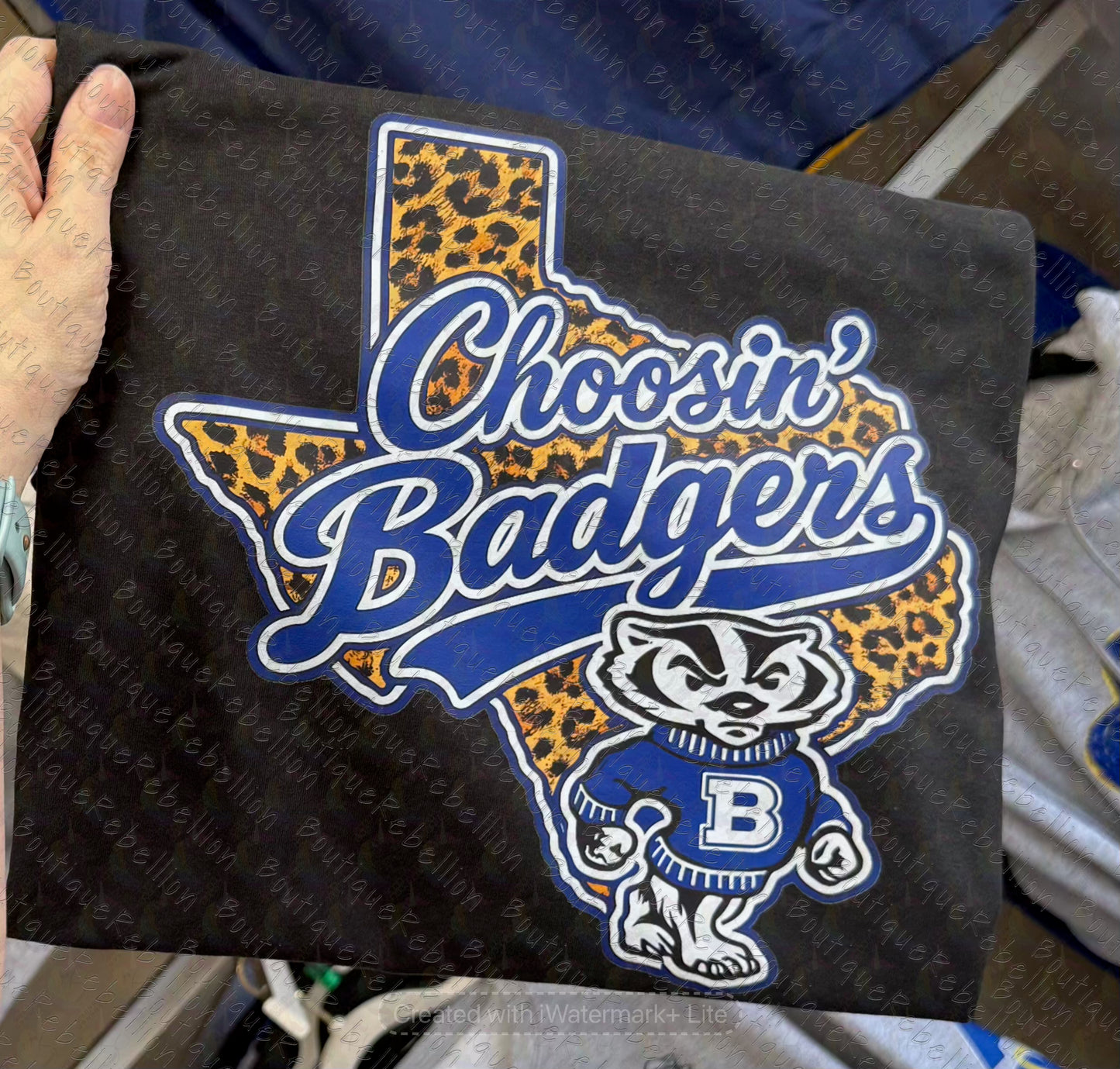 Choosin Lampasas Badgers Short Sleeve Adult Tee or Youth Tee
