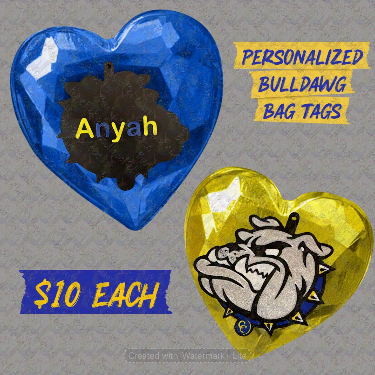 Bulldawgs Custom Bag Tag