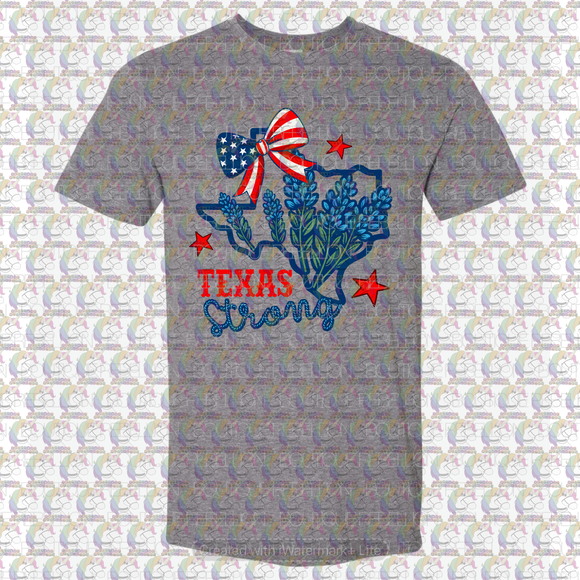 Kerr County #TEXASSTRONG Bow Tee FUNDRAISER