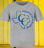 Copperas Cove Bulldogs Cheer or Football Cotton Toddler Tee