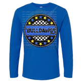 Hettie Halstead Elementary Bulldawgs Circle Crewneck Sweatshirt, Long or Short Sleeve Adult Tee