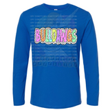 Hettie Halstead Elementary Bulldawgs Polkadot Crewneck Sweatshirt, Long or Short Sleeve Adult Tee